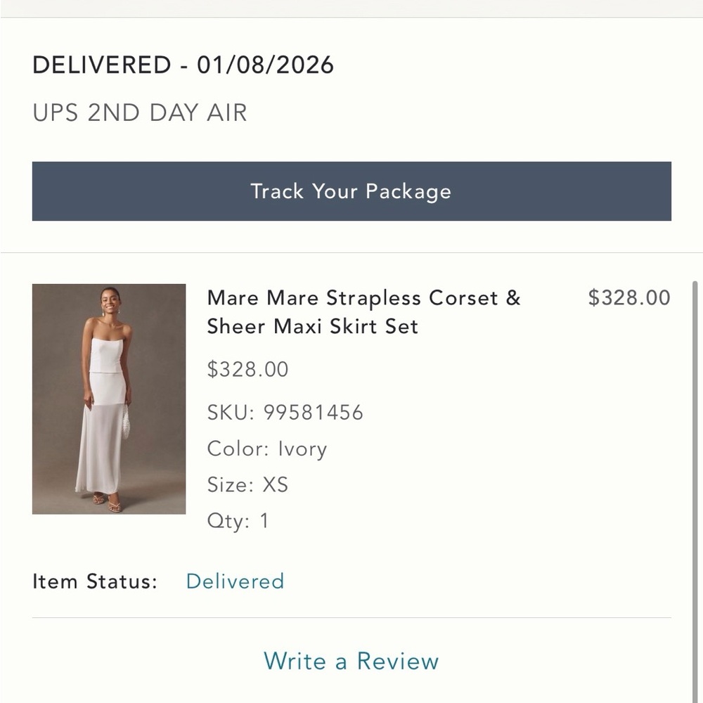 Anthropology Weddings Mare Strapless Corset &
Sheer Maxi Skirt Set XS SOLD OUT - Picture 6 of 7